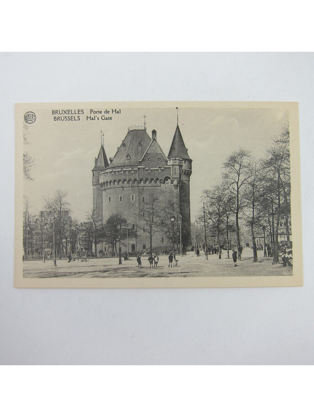 Postcard Brussels Belgium Hal's Gate Ancient Fortification Armor Museum Antique